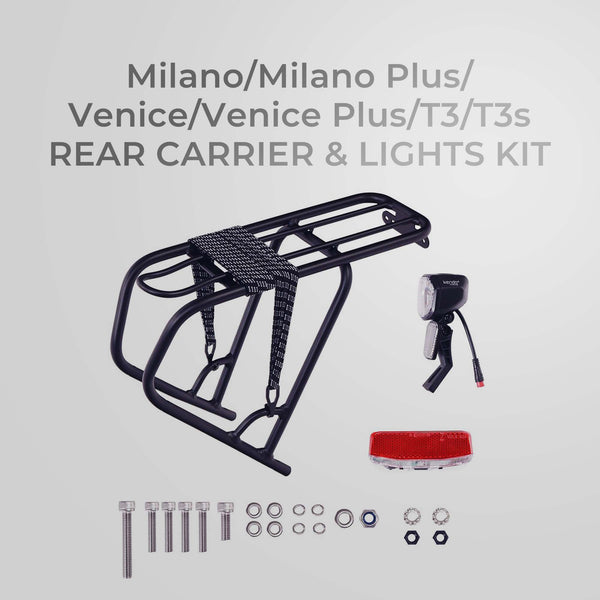 NCM Moscow/Moscow plus/Milano/Milano Plus /Venice/ Venice Plus/T3/T3s Rear Carrier&Lights Kit